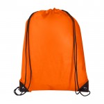 Mochila de cuerdas non-woven duradero y resistente al desgarro 5L color naranja tercera vista frontal