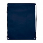 Mochila de cuerdas non-woven duradero y resistente al desgarro 5L color azul marino segunda vista trasera