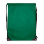Mochila de cuerdas non-woven duradero y resistente al desgarro 5L color verde segunda vista frontal