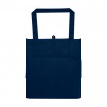 Bolsa multiusos de poliéster reciclado con base de apoyo 29L color azul marino segunda vista trasera