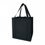Bolsa multiusos de poliéster reciclado con base de apoyo 29L color negro