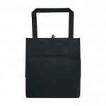 Bolsa multiusos de poliéster reciclado con base de apoyo 29L color negro segunda vista trasera