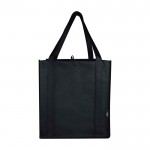 Bolsa multiusos de poliéster reciclado con base de apoyo 29L color negro segunda vista