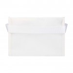 Bolsa térmica de non-woven reciclado para 6 latas y capacidad 4L color blanco segunda vista trasera