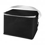 Bolsa térmica de non-woven reciclado para 6 latas y capacidad 4L color negro segunda vista