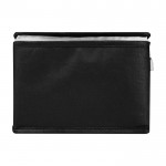 Bolsa térmica de non-woven reciclado para 6 latas y capacidad 4L color negro segunda vista frontal