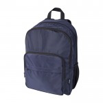 Mochila para portátil de poliéster reciclado con bolsillo PC 15” color azul marino