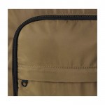 Mochila para portátil de poliéster reciclado con bolsillo PC 15” color verde oscuro vista detalle 1
