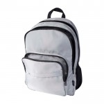 Mochila para portátil de poliéster reciclado con bolsillo PC 15” color gris tercera vista