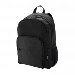 Mochila para portátil de poliéster reciclado con bolsillo PC 15” color negro
