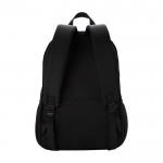 Mochila para portátil de poliéster reciclado con bolsillo PC 15” color negro segunda vista trasera