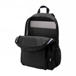 Mochila para portátil de poliéster reciclado con bolsillo PC 15” color negro segunda vista