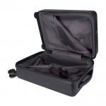 Trolley de cabina de plástico reciclado con compartimento PC 20” color negro tercera vista