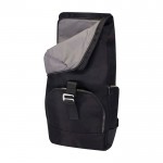 Mochila de viaje con tapa enrollable y varios bolsillos PC 15” color negro segunda vista