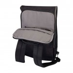 Mochila de viaje con tapa enrollable y varios bolsillos PC 15” color negro cuarta vista