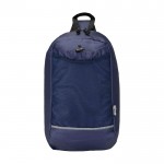 Bolsa bandolera de hidratación con tejido reciclado impermeable 6L color azul marino segunda vista frontal