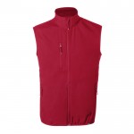 Chaleco softshell reciclado 300 g/m2 color rojo