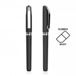 Roller ergonómico de plástico con acabado de caucho tinta negra vista 1