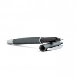 Roller elegante de aluminio con detalles plateados tinta azul vista 1
