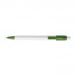 Bolígrafo con clip y punta de color color verde primera vista