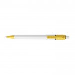 Bolígrafo con clip y punta de color color amarillo primera vista