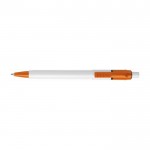 Bolígrafo con clip y punta de color color naranja primera vista