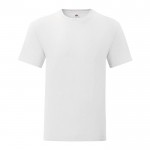 Camiseta de algodón ringspun 150 g/m2 color blanco
