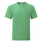 Camiseta de algodón ringspun 150 g/m2 color verde