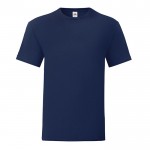 Camiseta de algodón ringspun 150 g/m2 color azul marino