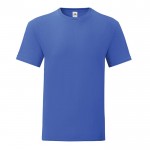 Camiseta de algodón ringspun 150 g/m2 color azul