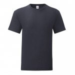 Camiseta de algodón ringspun 150 g/m2 color azul oscuro