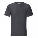 Camiseta de algodón ringspun 150 g/m2 color gris oscuro