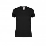 Camiseta de algodón entallada para mujer 150 g/m2 Fruit Of The Loom color negro primera vista
