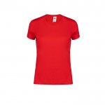 Camiseta de algodón entallada para mujer 150 g/m2 Fruit Of The Loom color rojo primera vista