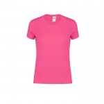 Camiseta de algodón entallada para mujer 150 g/m2 Fruit Of The Loom color fucsia primera vista