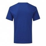Camiseta cuello en V algodón 150 g/m2 color azul primera vista