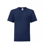 Camiseta de niño en algodón 150 g/m2 color azul marino