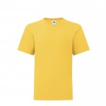 Camiseta de niño en algodón 150 g/m2 color amarillo