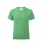 Camiseta para niña algodón 150 g/m2 color verde