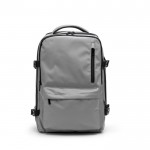 Mochila de viaje de poliéster reciclado resistente al agua PC 16” color gris segunda vista