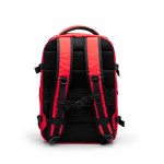 Mochila de viaje de poliéster reciclado resistente al agua PC 16” color rojo vista detalle 7