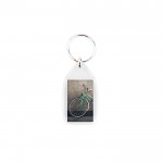 Llavero cuadrado con papel personalizable a 2 caras 25x40mm
