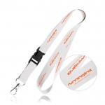 Lanyard de poliéster de 2cm con tip top y mosquetón metálico vista 1