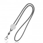 Lanyard moderno tubular de poliéster con mosquetón 3cm vista 1
