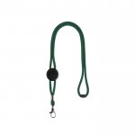 Cordón tubular regulable con cierre de seguridad en el cuello color verde