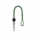 Cordón tubular regulable con cierre de seguridad en el cuello color verde claro