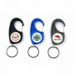 Llavero a 2 caras con mosquetón y anclaje para cualquier ocasión vista con varios colores