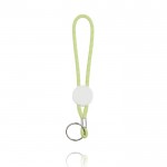 Llavero con ajuste metálico y plástico personalizable con anilla color verde claro