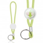 Llavero con ajuste metálico y plástico personalizable con anilla color verde claro