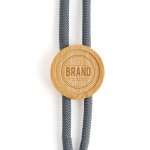 Lanyard ecológico con diseño tubular y ajuste hecho de bambú vista detalle 6